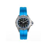 Shield Vessel Strap Watch w/Date Light Blue - Men's SLDSH112-3