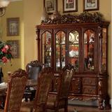Lark Manor™ Caruthers Lighted China Cabinet Wood in Brown, Size 89.0 H x 108.0 W x 25.0 D in | Wayfair ARGD2824 42769697