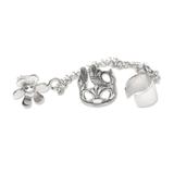 Sterling silver ear cuff earrings, 'Blossom Queen' (pair)