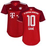 Women's adidas Leroy Sané Red Bayern Munich 2021/22 Home Replica Player Jersey