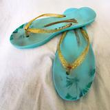 Kate Spade Shoes | Kate Spade Bluegreen Tropical Sandals Sz. 8 | Color: Blue/Green | Size: 8