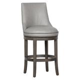 Fairfield Chair Vesper Swivel Stool Wood/Upholstered in Brown, Size 44.0 H x 24.0 W x 26.0 D in | Wayfair 2002-07_3156 Linen_Espresso