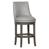 Fairfield Chair Vesper Swivel Stool Wood/Upholstered in Green/Brown, Size 44.0 H x 24.0 W x 26.0 D in | Wayfair 2002-07_9177 Avocado_Walnut