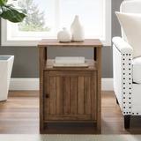 Gracie Oaks Gowri Nightstand Wood in Brown, Size 24.0 H x 18.0 W x 15.75 D in | Wayfair 3F58A842167049619232E851958BCD10