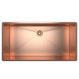 Rohl Forze 36" Undermount Kitchen Sink Single Bowl Stainless Steel Kitchen Sink Stainless Steel in Gray, Size 10.0 H x 19.5 D in | Wayfair
