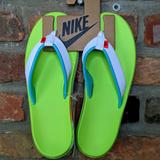 Nike Shoes | Nike Bella Kai Flip Flops | Color: Green/White | Size: 6
