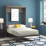 Zipcode Design™ Colquitt Murphy Bed Wood in Gray, Size 83.63 H x 58.66 W x 87.3 D in | Wayfair A6BD01CED5FB40BD9056B3BD4DD2AFC6