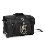 MOJO Black Vegas Golden Knights 22" Wheeled Duffle Bag