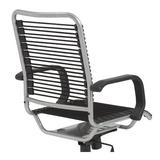 Inbox Zero Bungee Task Chair Upholstered/Bungee in Gray/Black, Size 43.0 H x 23.0 W x 27.0 D in | Wayfair 6C3542EB926E477580A8C27903692D7D