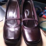 Nine West Shoes | Nine West Leather Mary Jane Pumps | Color: Brown | Size: 9