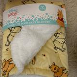 Disney Other | Disney Winnie The Pooh Baby Blanket Sherpa Yellow | Color: White/Yellow | Size: Osbb