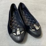 Michael Kors Shoes | Michael Kors Alice Ballet Flats Admiral Velvet Sz9 | Color: Blue/Silver | Size: 9