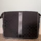 Coach Bags | Authentic Coach Laptop Travel Case | Color: Black/Silver/White | Size: Os