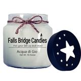 Falls Bridge Candles Handle Lid Acqua Di Gio Scented Jar Candle Paraffin/Soy in White, Size 4.0 H x 4.0 W x 4.0 D in | Wayfair FL-AQDIGIO16S