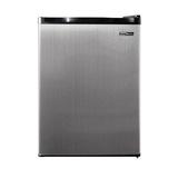 Equator Conserv 2.6 Cu.Ft. Compact Refrigerator-Stainless, Reversible Door Stainless Steel in Gray, Size 25.0 H x 17.5 W x 19.3 D in | Wayfair