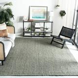 Brown/Green Area Rug - Highland Dunes Calidia Handmade Jute/Sisal Gray/Green Area Rug Jute & Sisal in Brown/Green, Size 132.0 W x 0.5 D in | Wayfair