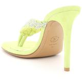 Jojo Thong Mules With Crystals 36 Leather - Yellow - Alexandre Vauthier Heels