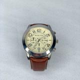 Michael Kors Accessories | Micheal Kors Mens Brown Leather Watch | Color: Brown/Silver | Size: Os