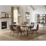 Corrigan Studio® Shun Dining Table Wood/Metal in Black/Brown/Gray, Size 31.0 H x 80.0 W x 37.25 D in | Wayfair 3C4C1F992E194A0DA8694F3BF924960A