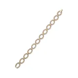 Lauren Ralph Lauren Women's Gold Tone Crystal 7.25 Inch Link Flex Bracelet