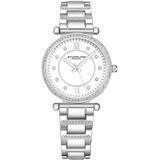 Symphony Quartz White Dial Watch - Metallic - Stuhrling Original Watches