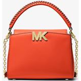 Karlie Small Leather Crossbody Bag - Orange - Michael Kors Shoulder Bags