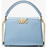 Karlie Small Leather Crossbody Bag - Blue - Michael Kors Shoulder Bags