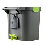 Riverstone Industries 3.7 Gallons Gal. Plastic Odor Resistant Indoor Kitchen Composter w/ Latching Lid Plastic in Black/Green | Wayfair RSI-MCI-14K