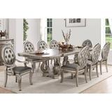 Rosdorf Park Jaeci 6 - Person Dining Set Wood/Upholstered Chairs in Brown/Gray, Size 30.0 H in | Wayfair C9960ED891BF44AF8E1A5CA683D085BC
