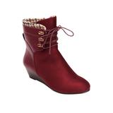 Women's The Nala Boot by Comfortview in Burgundy (Size 7 1/2 M)