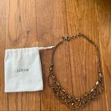 J. Crew Jewelry | J.Crew Crystal Champagne Brown Bronze Necklace | Color: Cream/Tan | Size: Os