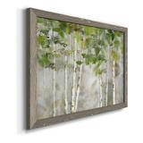 Winston Porter Evergreen Forest - Picture Frame Painting on Canvas Canvas, Solid Wood in Black/Green/White | Wayfair