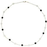 14k Yellow Gold, Black Onyx & Freshwater Pearl Necklace - Black - Saks Fifth Avenue Necklaces