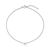 Bling Jewelry Women's Anklets Silver - Sterling Silver Initial Anklet