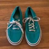 Vans Shoes | Vans Teal Authentic Sneakers | Color: Blue/Green | Size: 7.5