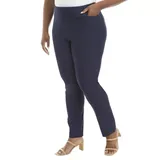 Kim Rogers® Women's Plus Size Millennium Pants - Average, Navy Blue, 22W