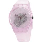 Monthly Drops Mist Quartz Skeleton Dial Watch - Pink - Swatch Watches