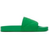Rubber Slider Sandals - Green - Bottega Veneta Flats