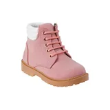 Rugged Bear Toddler Neutral Casual Boots, Pink, 9M