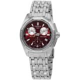 Prc 100 T-sport Chronograph Quartz Diamond Red Dial Watch - Metallic - Tissot Watches