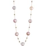14k Yellow Gold Pink 11mm Freshwater Pearl Necklace In Multi At Nordstrom Rack - Pink - Effy Necklaces