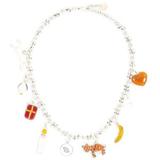 Crystal Charms Necklace - White - Marni Necklaces