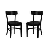 Linon Home Decor Erin Black Wood Side Chair (Set of 2)