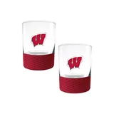 Great American Products Ncaa U Of Wisconsin Badgers Commissioner Shot Glass Set Of 2, 15 Oz