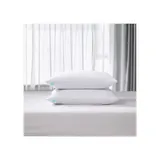 Martha Stewart Tencel®/Cotton Blend Tencel®-Around 95/5 Feather/Down Pillow (2 Pack) - Medium Firm, Jumbo