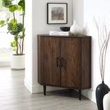 George Oliver Darlinda 2 - Door Corner Accent Cabinet Wood in Brown, Size 32.0 H x 30.0 W x 18.0 D in | Wayfair 3662BD19AD2A4CAB90724E6D757948D3