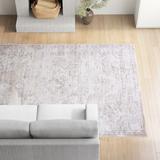 Brown/White Area Rug - Sand & Stable™ Cantey Oriental Ivory Area Rug Polypropylene in Brown/White, Size 96.0 W x 0.33 D in | Wayfair