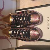 Gucci Shoes | Gucci Sneakers | Color: Gold/Purple | Size: 7.5