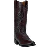 Wide Width Men's Dan Post 13" Cowboy Heel Boots by Dan Post in Black Cherry (Size 14 W)