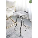 Ivy Bronx Chesterland End Table Aluminum in Gray, Size 23.6 H x 15.7 W x 15.7 D in | Wayfair 6F32B8758AEE4E9C83EC3DBD663EA61E